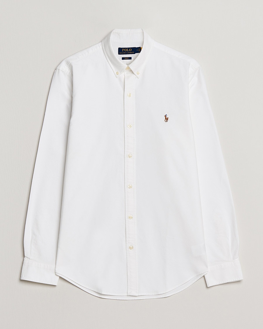 Polo Ralph Lauren Slim Fit Shirt Oxford White – Weiß