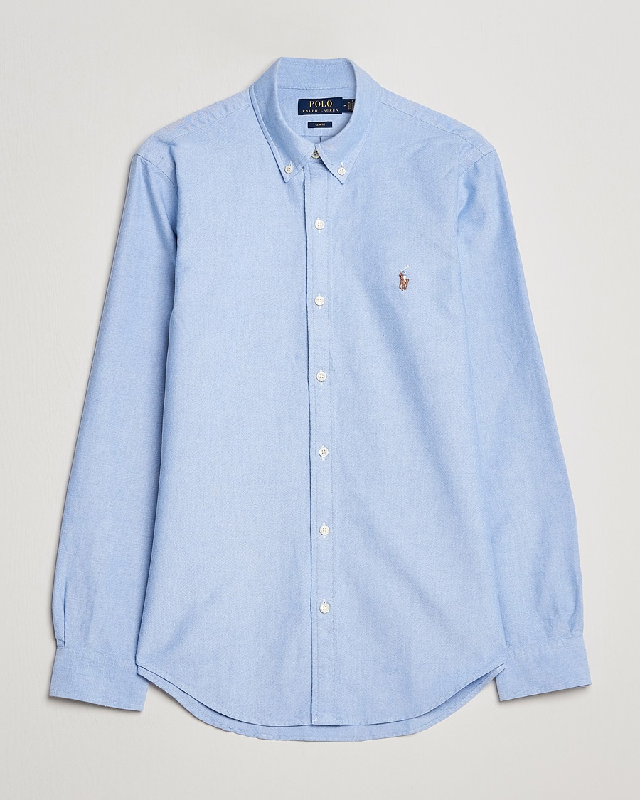 Polo Ralph Lauren Slim Fit Shirt Oxford Blue – Blau