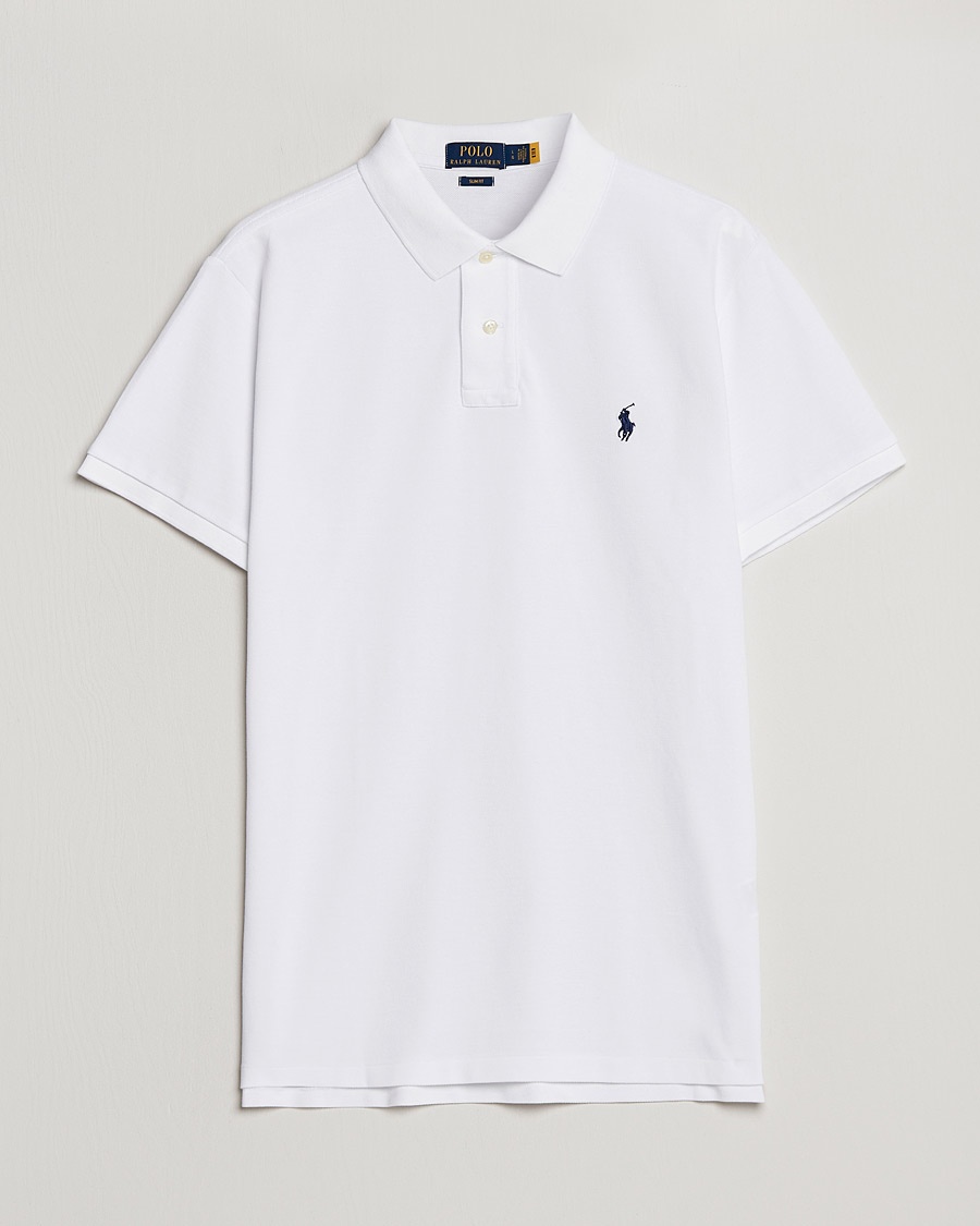 Polo Ralph Lauren Slim Fit Polo White – Weiß