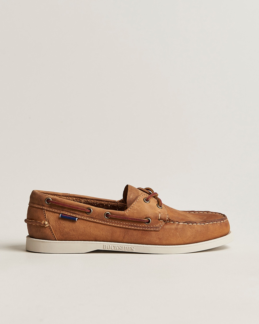 Sebago Docksides Nubuck Boat Shoe Brown – Braun