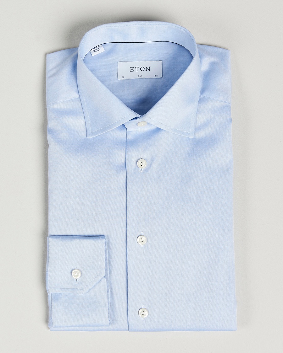 Eton Slim Fit Shirt Blue – Blau