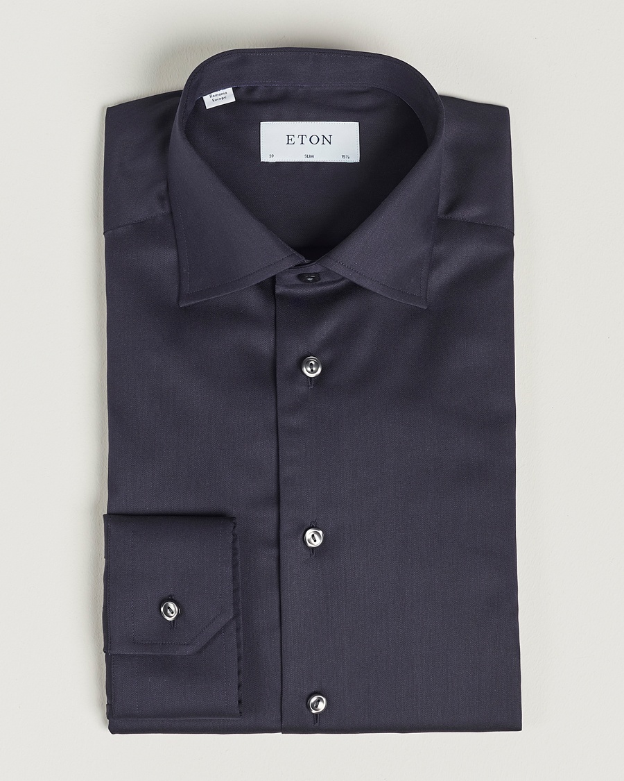 Eton Slim Fit Shirt Navy – Blau