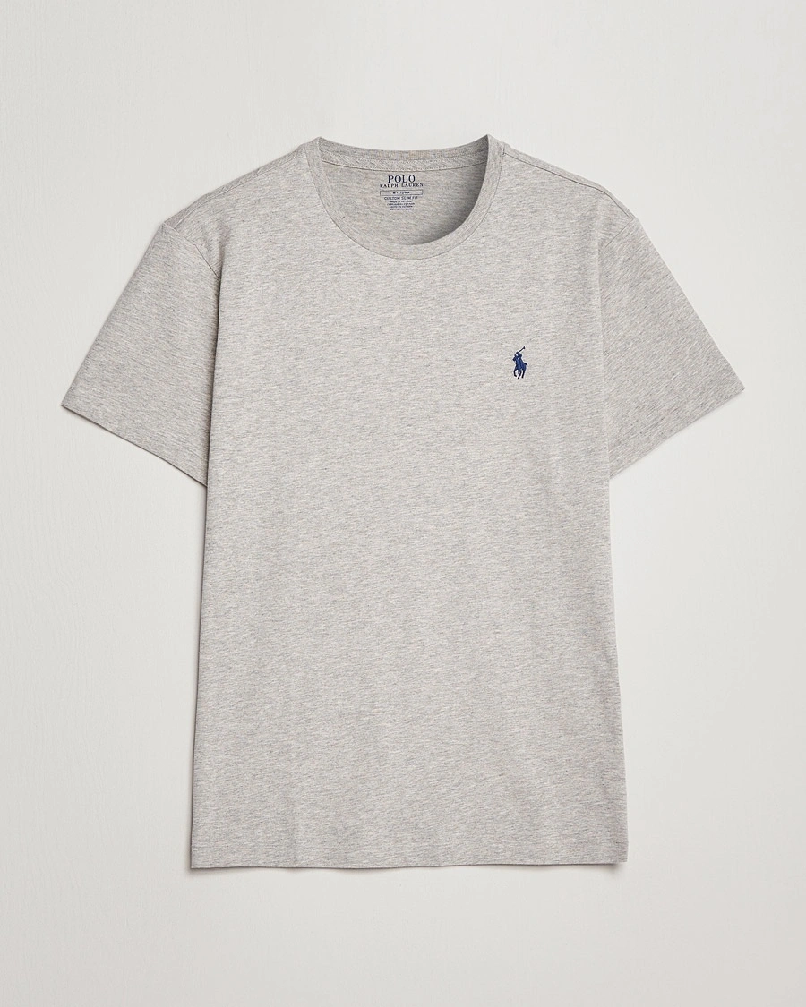 Polo Ralph Lauren Custom Slim Fit Tee New Grey Heather – Grau