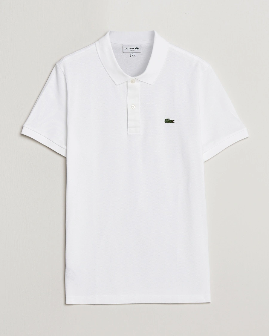Lacoste Slim Fit Polo Piké White – Weiß