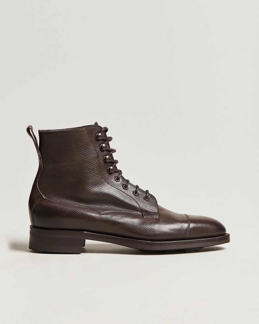 Edward Green Galway Grained Boot Dark Brown Utah Calf – Braun
