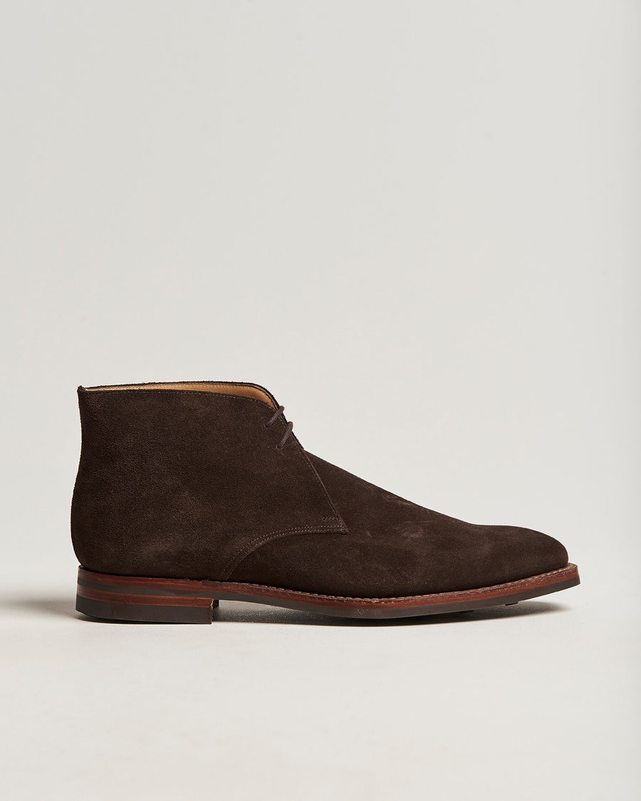 Crockett & Jones Tetbury Chukka Dark Brown Suede – Braun