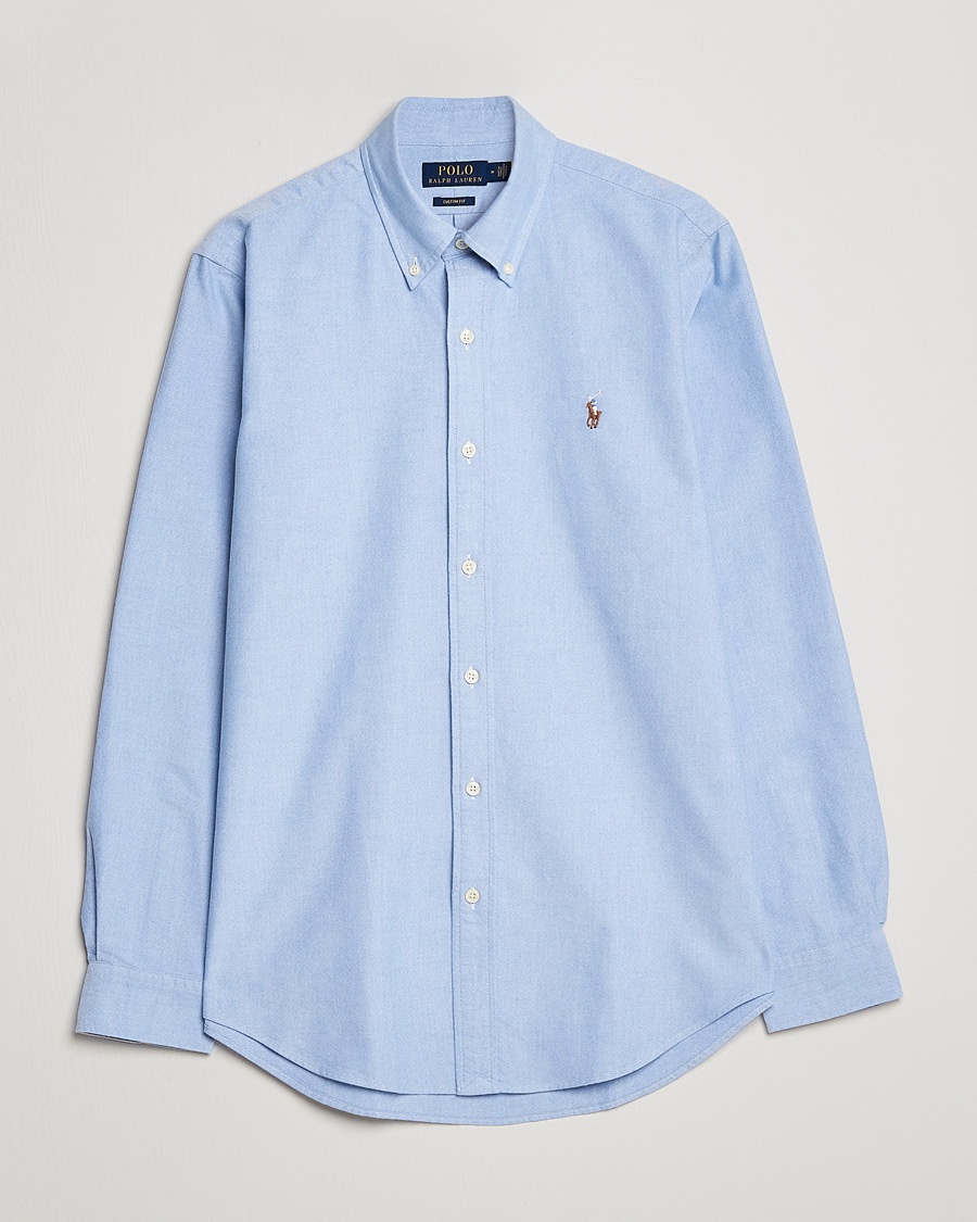 Polo Ralph Lauren Custom Fit Oxford Shirt Blue – Blau