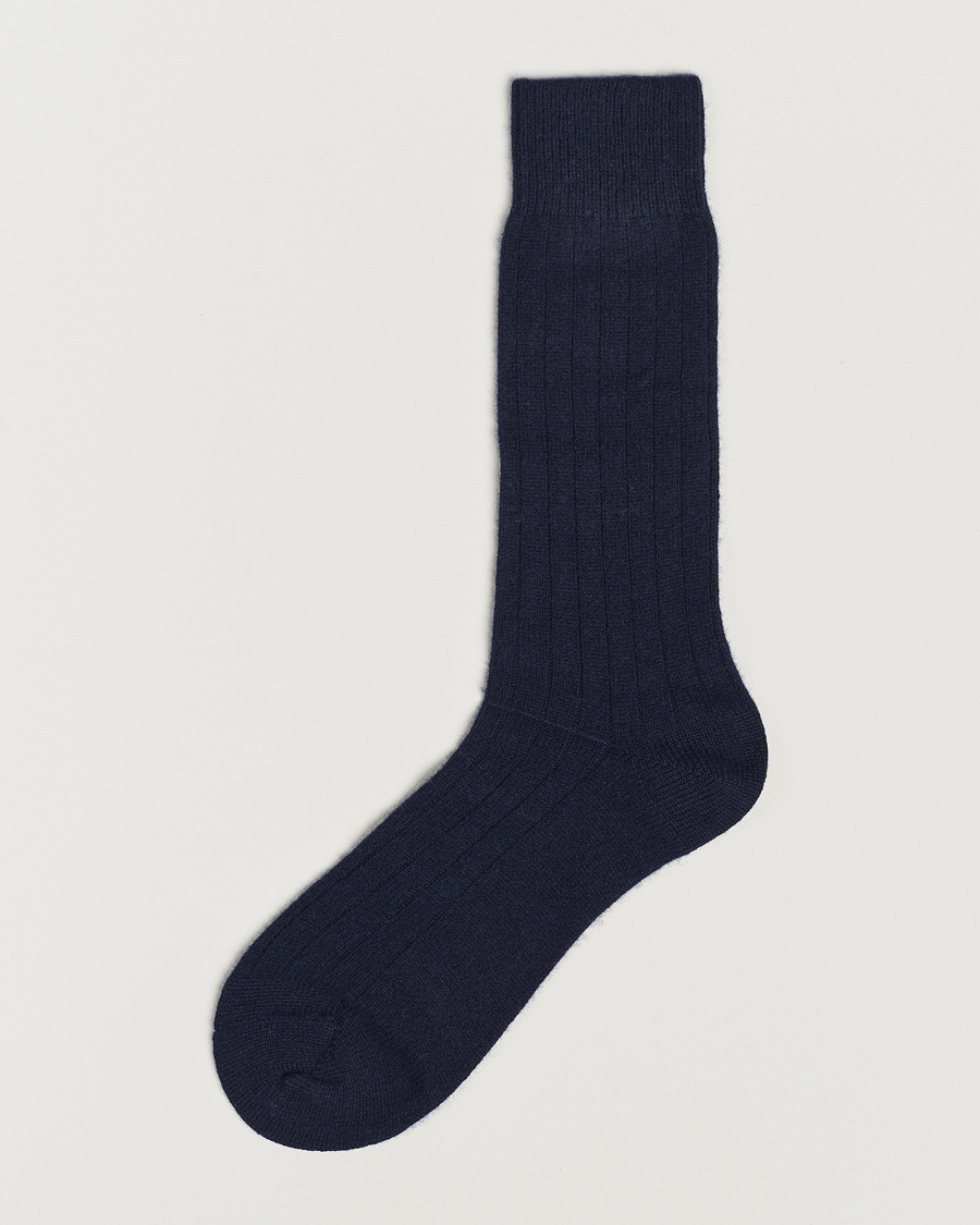 Pantherella Waddington Cashmere Sock Navy – Blau
