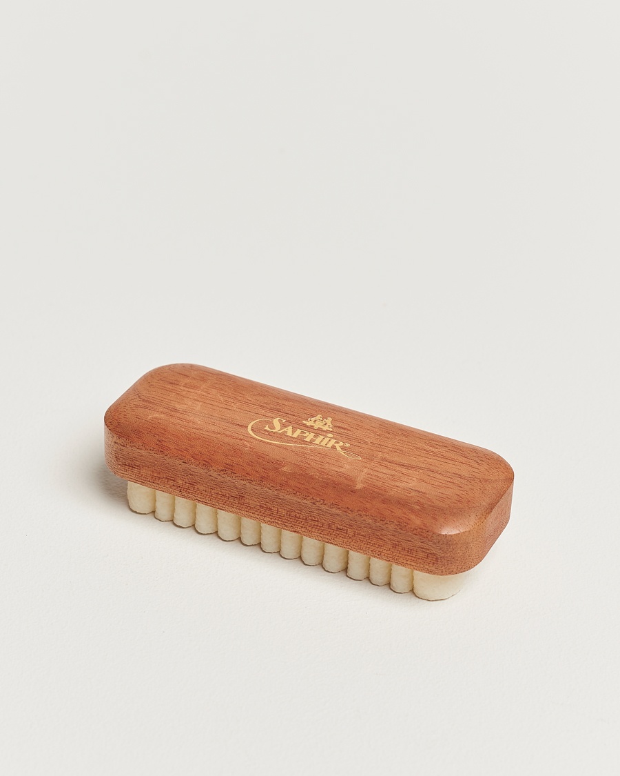 Saphir Medaille d'Or Crepe Suede Shoe Cleaning Brush Exotic Wood – Braun