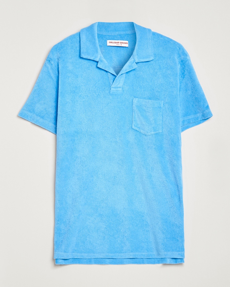 Orlebar Brown Terry Polo Riviera – Blau