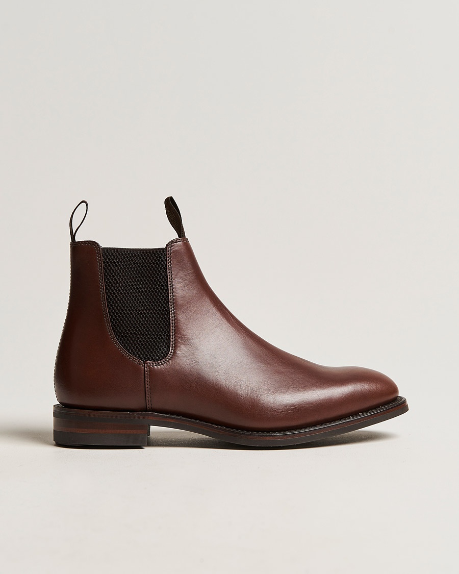 Loake 1880 Chatsworth Chelsea Boot Brown Waxy Leather – Braun