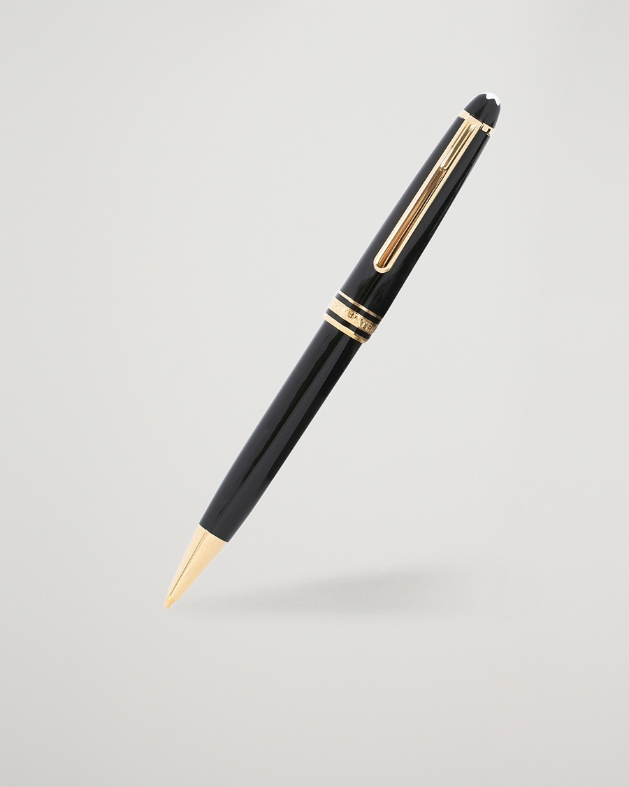 Montblanc 165 Meisterstück Mechanical Coated Classique Pencil Yellow Gold – Schwarz