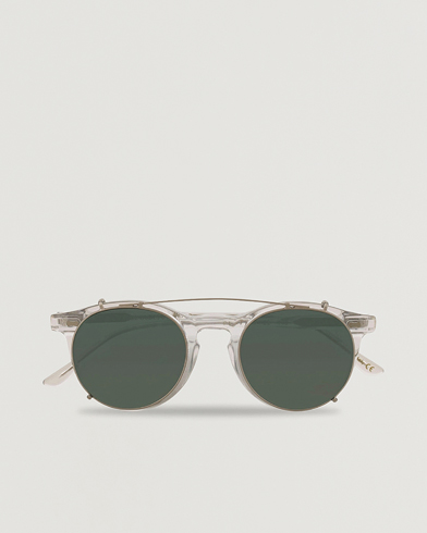 Pleat Clip On Sunglasses  Transparent