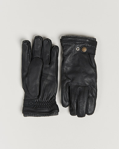  Utsjö Fleece Liner Buckle Elkskin Glove Black