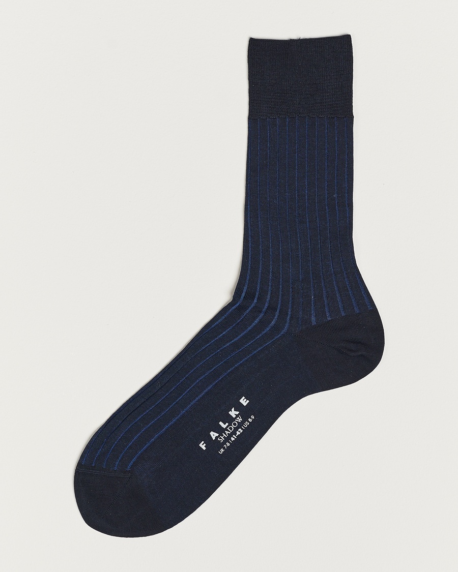 Falke Shadow Stripe Sock Navy – Blau