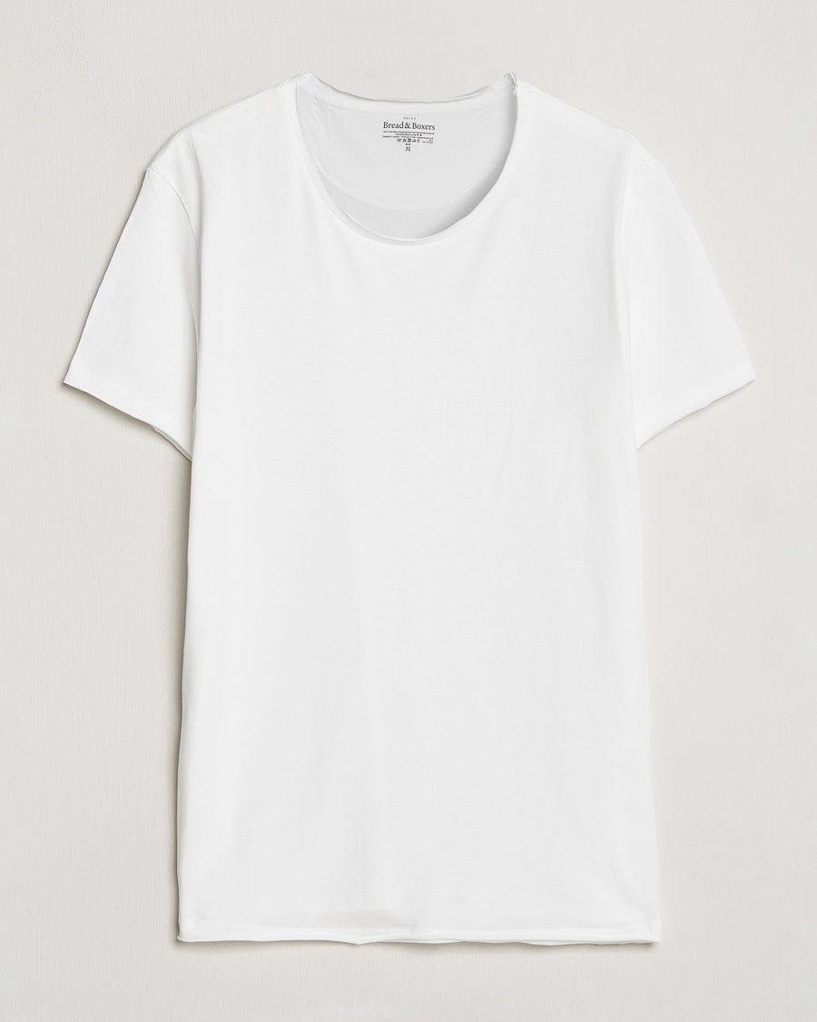 Bread & Boxers Crew Neck Relaxed White – Weiß