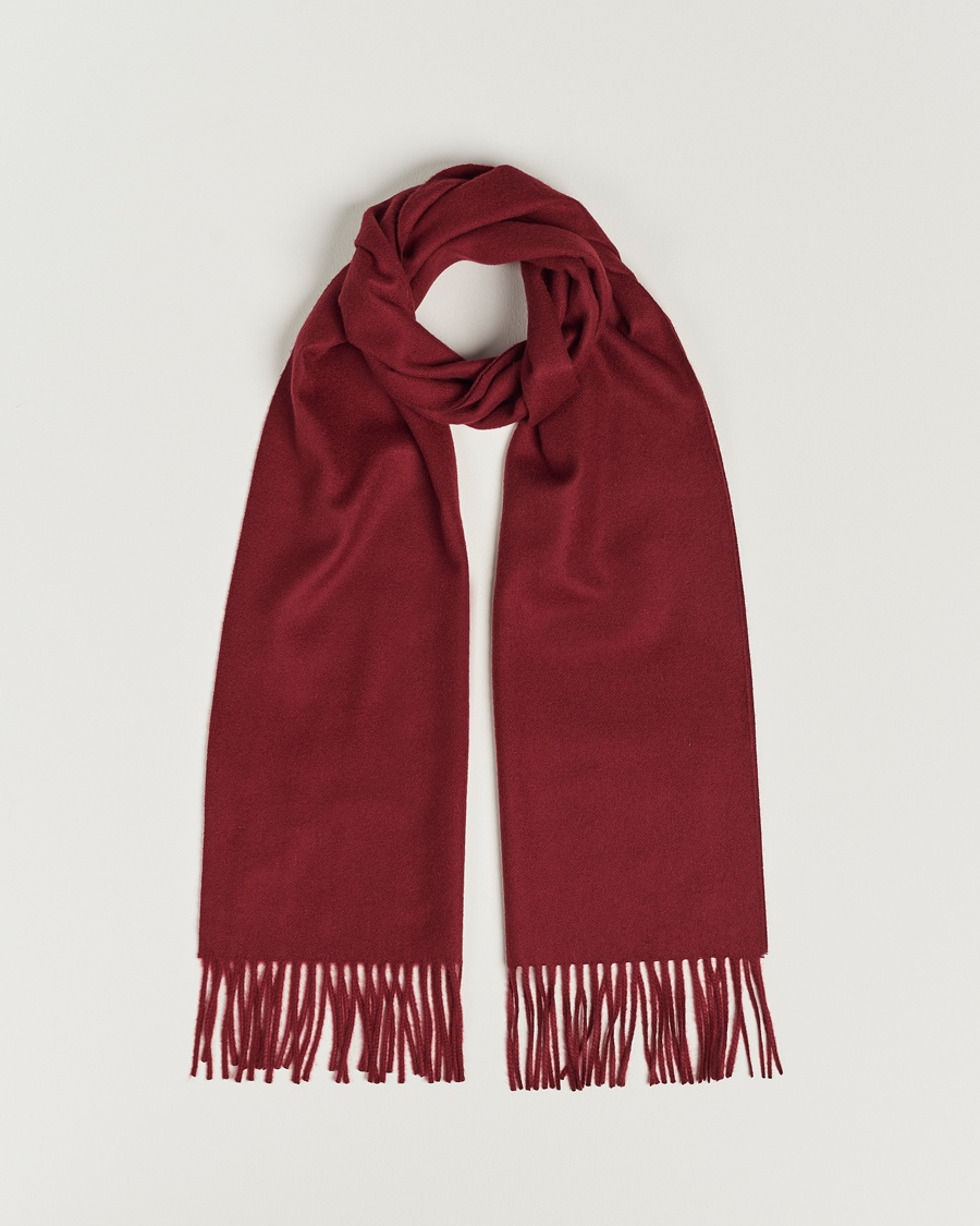 Piacenza Cashmere Cashmere Scarf Burgundy – Rot