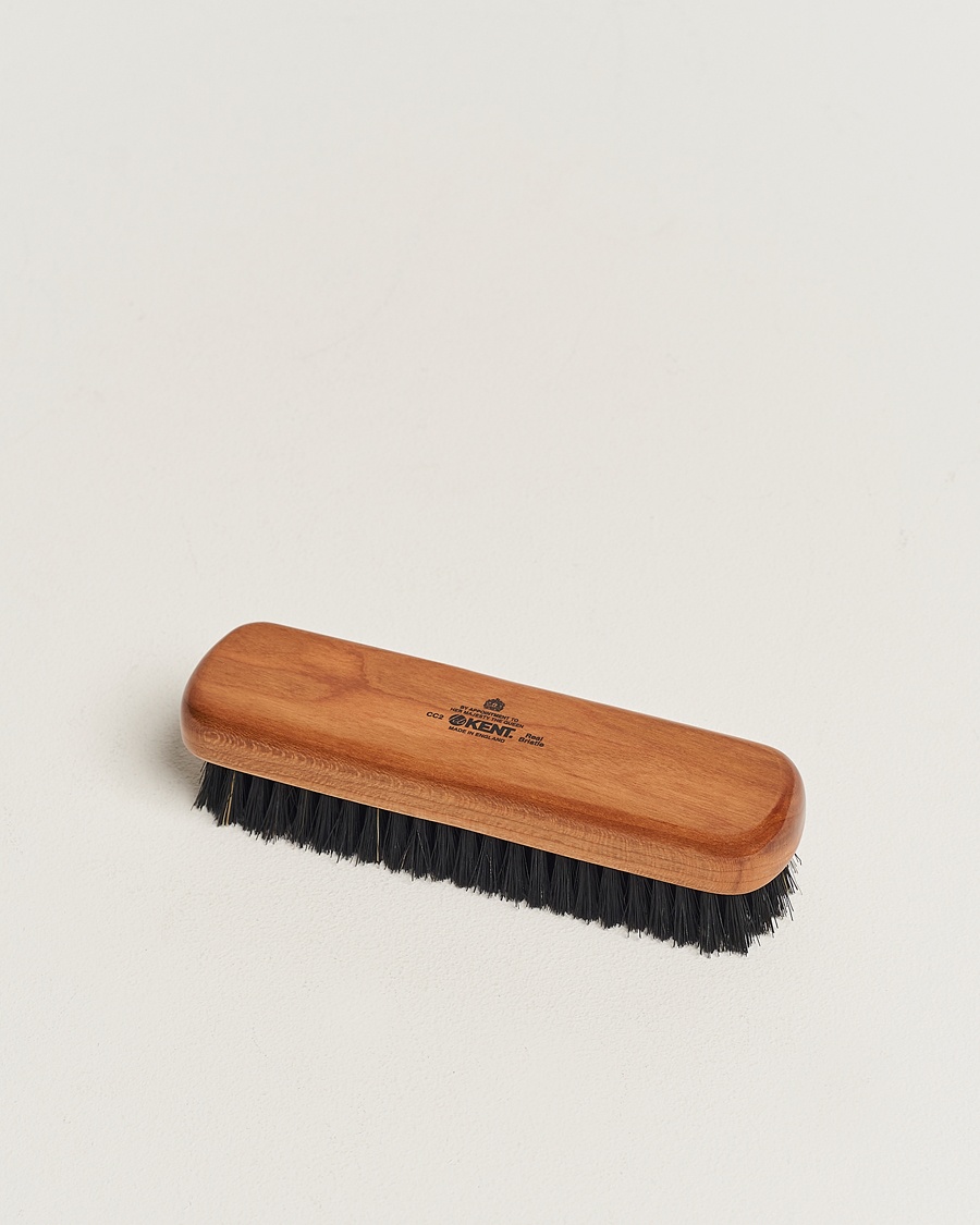 Kent Brushes Small Cherry Wood Travel Clothing Brush – Schwarz