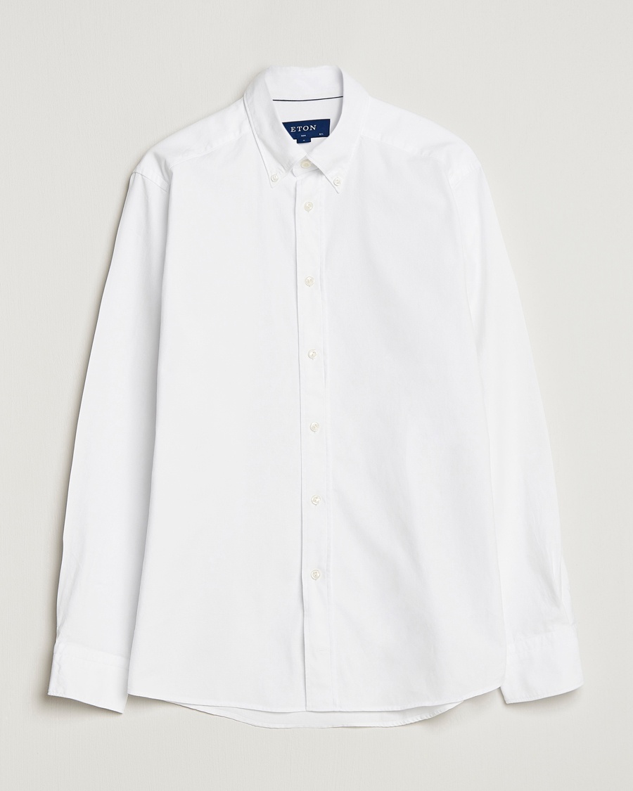 Eton Slim Fit Royal Oxford Button Down White – Weiß