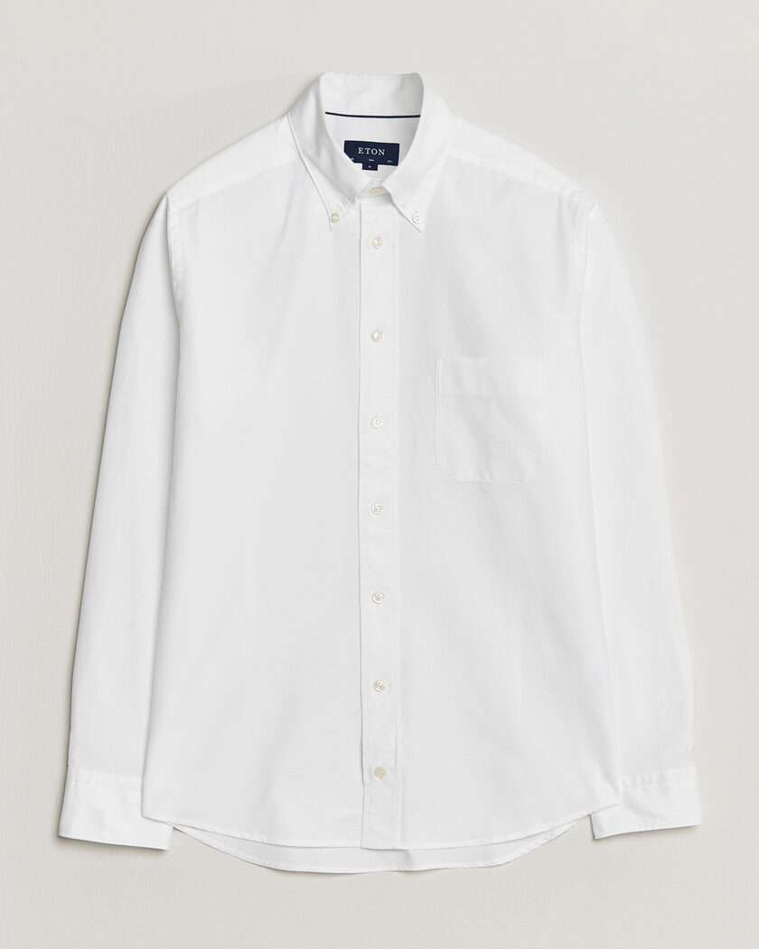 Eton Slim Fit Royal Oxford Button Down White – Weiß