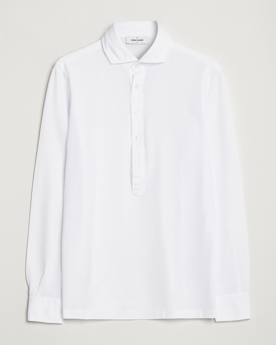 Gran Sasso Popover Shirt White – Weiß