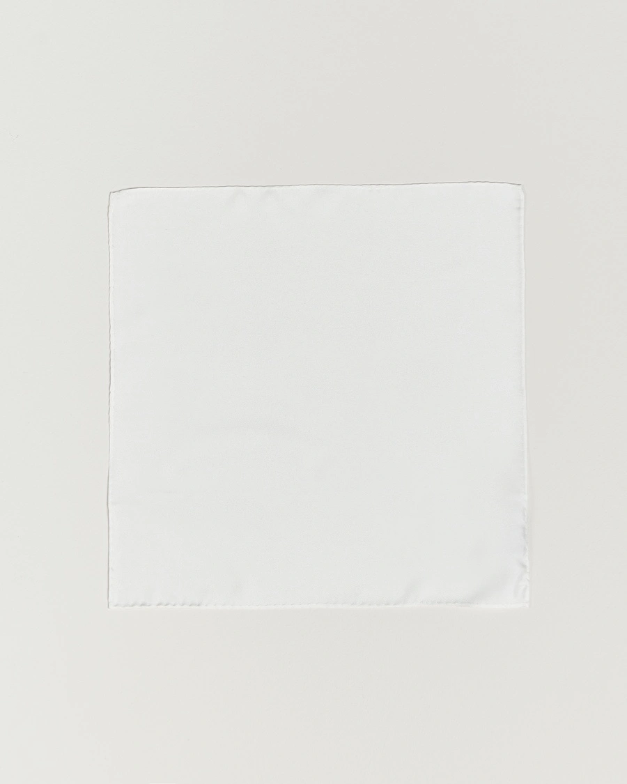 Amanda Christensen Handkercheif Silk White – Weiß