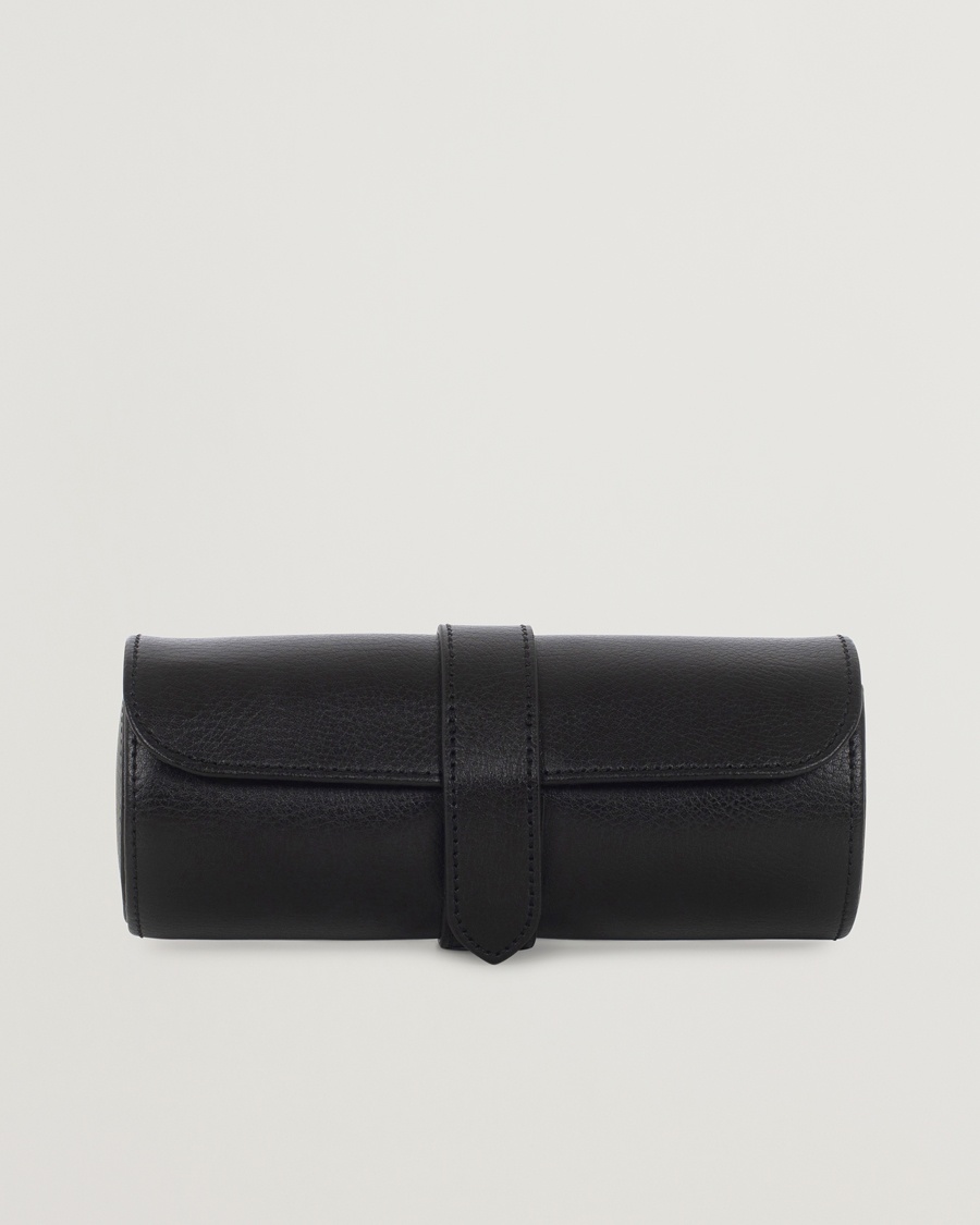 WOLF Blake Triple Watch Roll Black/Grey – Schwarz