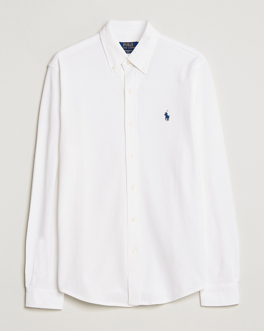 Polo Ralph Lauren Featherweight Mesh Shirt White – Weiß