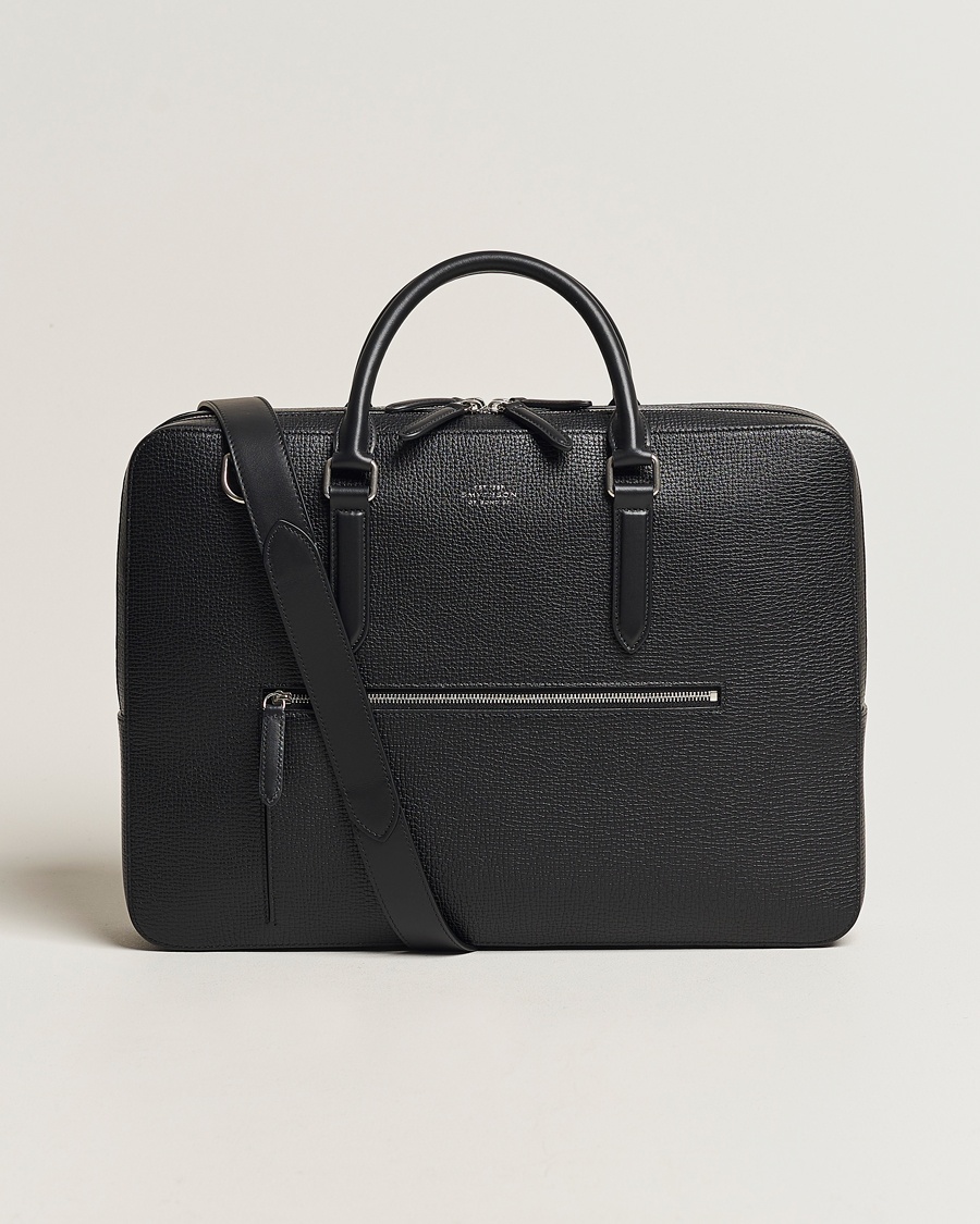 Smythson SmythsonLudlow Large Briefcase With Zip FrontBlack – Schwarz