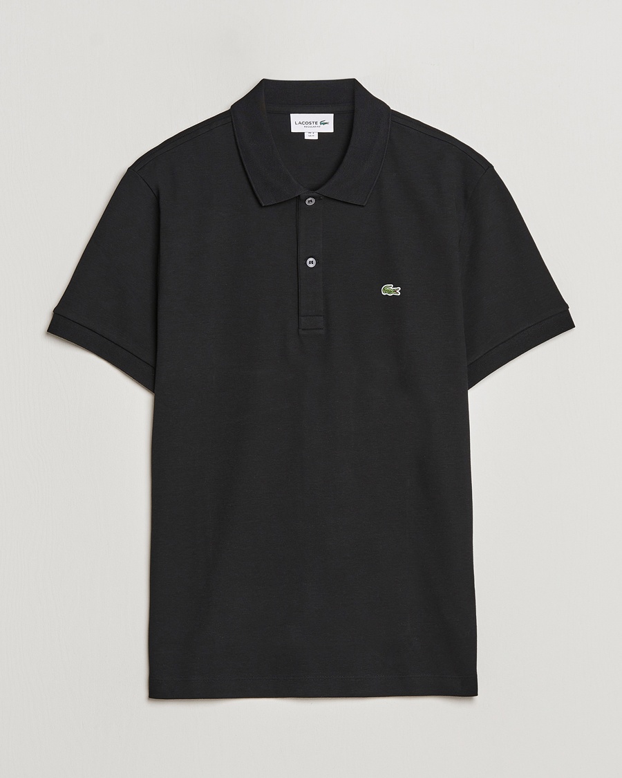  Lacoste Pima Interlock Piké Black – Schwarz