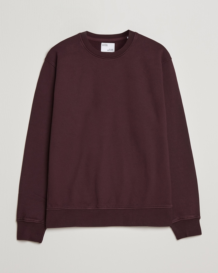 Colorful Standard Classic Organic Crew Neck Sweat Oxblood Red – Rot