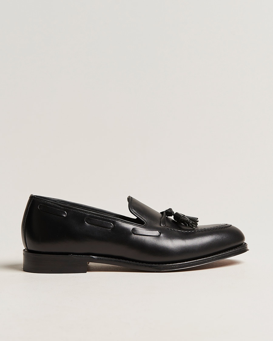 Loake 1880 Russell Tassel Loafer Black Calf – Schwarz