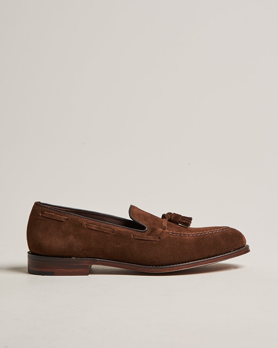 Loake 1880 Russell Tassel Loafer Polo Oiled Suede – Braun