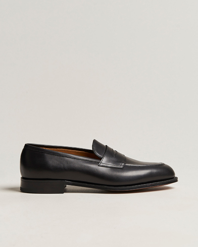 Edward Green Piccadilly Penny Loafer Black Calf