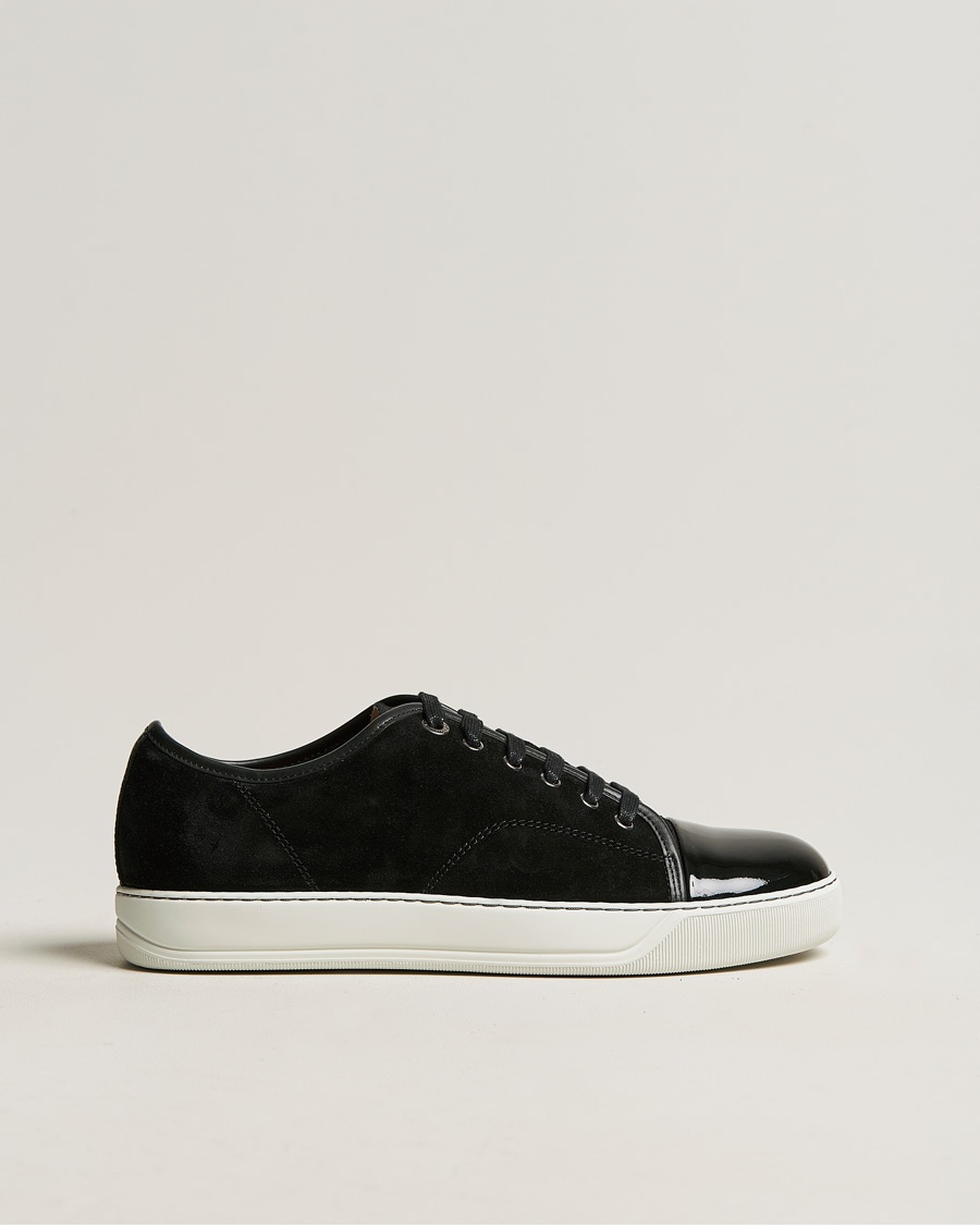 Lanvin DBB1 Patent Cap Toe Sneaker Black – Schwarz
