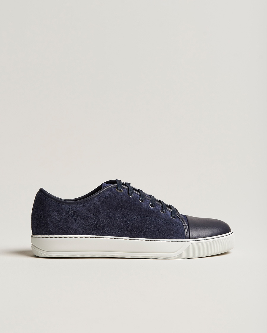 Lanvin DBB1 Nappa Cap Toe Sneaker Navy – Blau