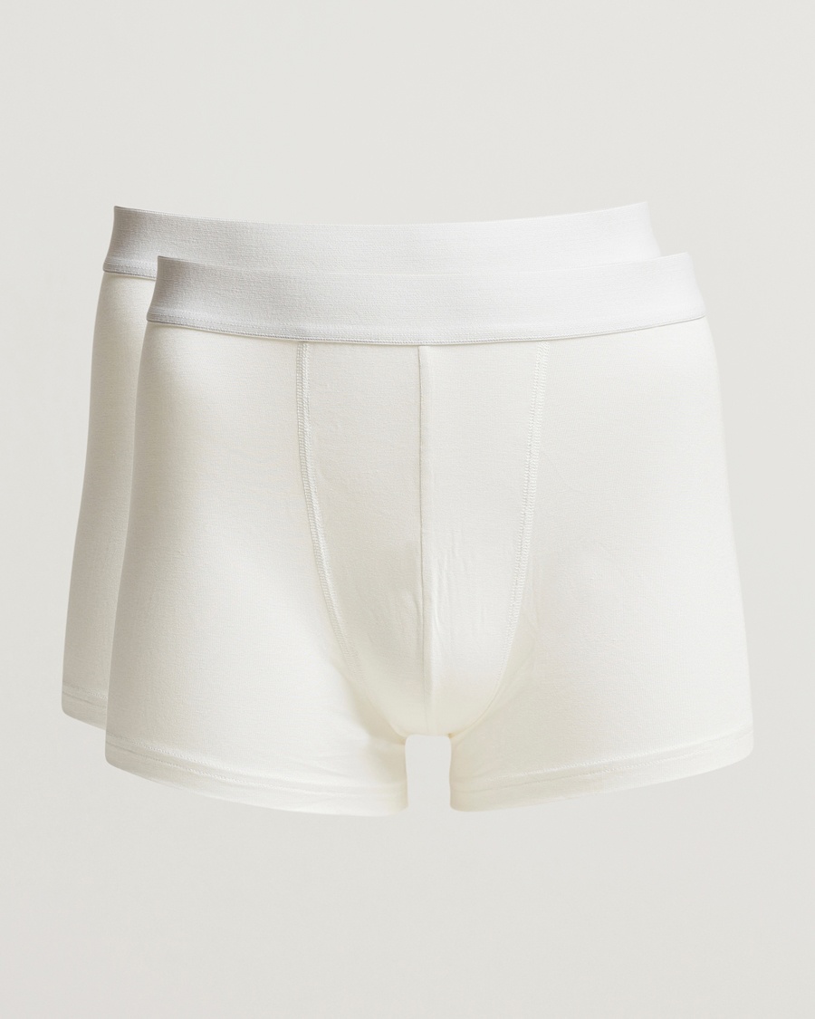 Bread & Boxers 2-Pack Boxer Breif Modal White – Weiß