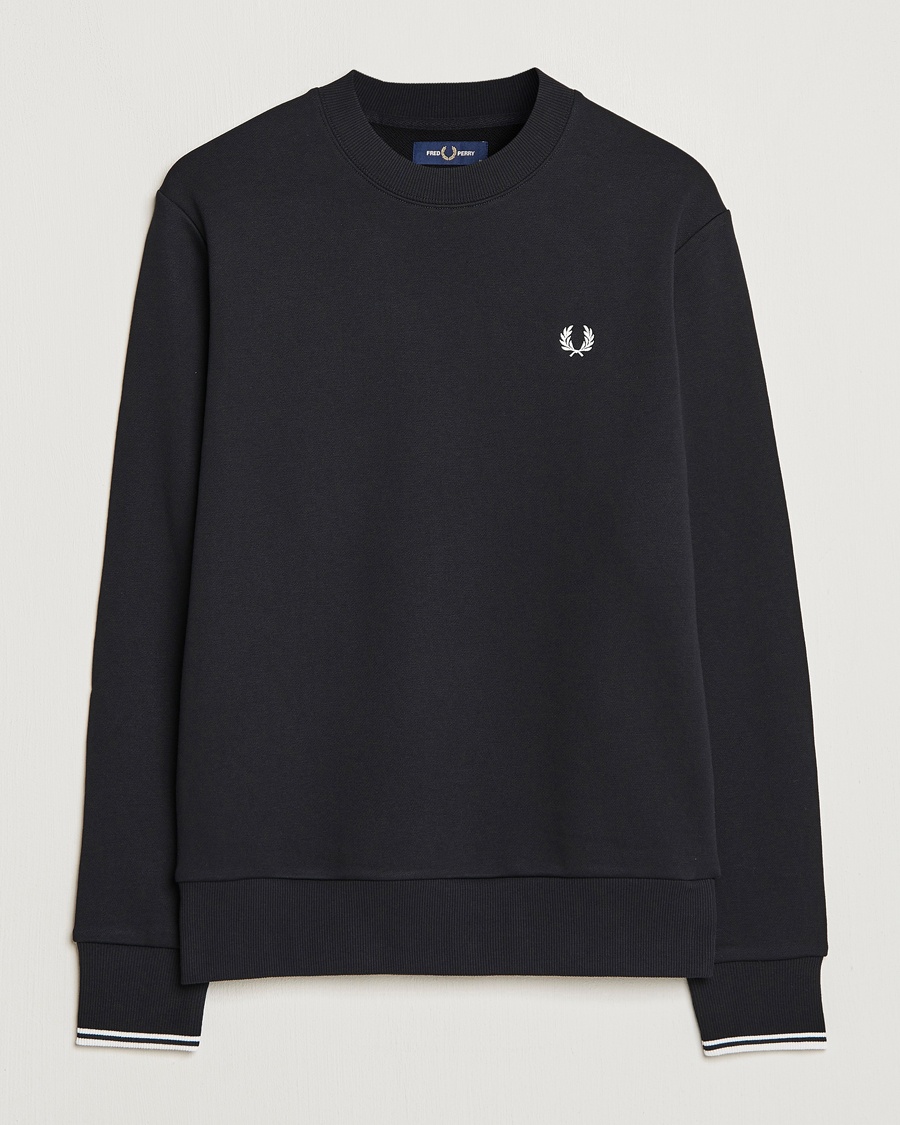 Fred Perry Crew Neck Sweatshirt Black – Schwarz