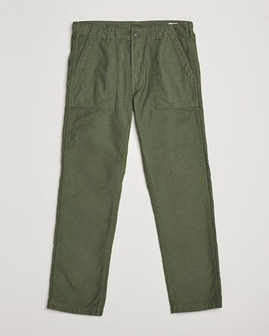 orSlow Slim Fit Original Sateen Fatigue Pants Green