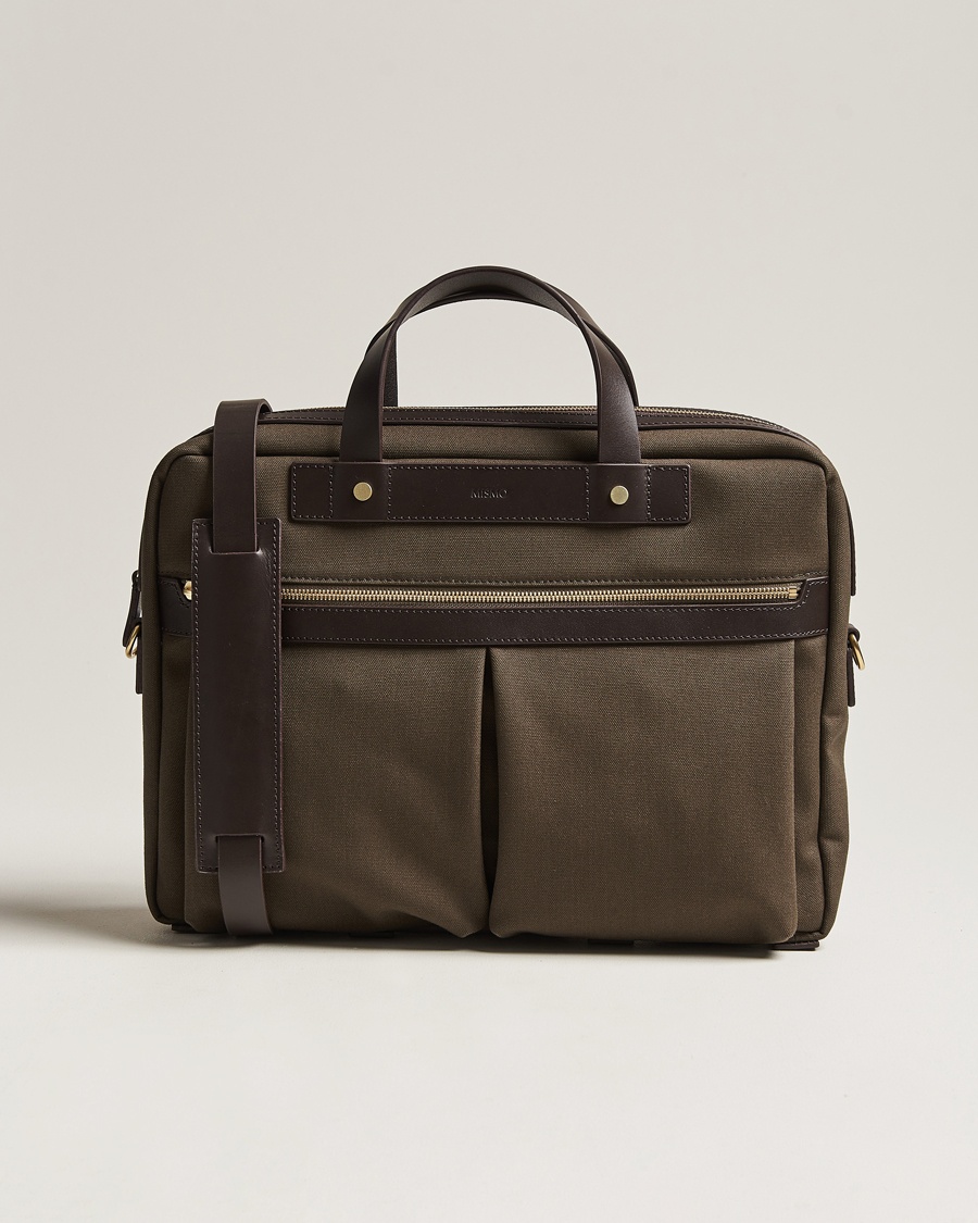 Mismo M/S Nylon Office Army/Dark Brown – Braun