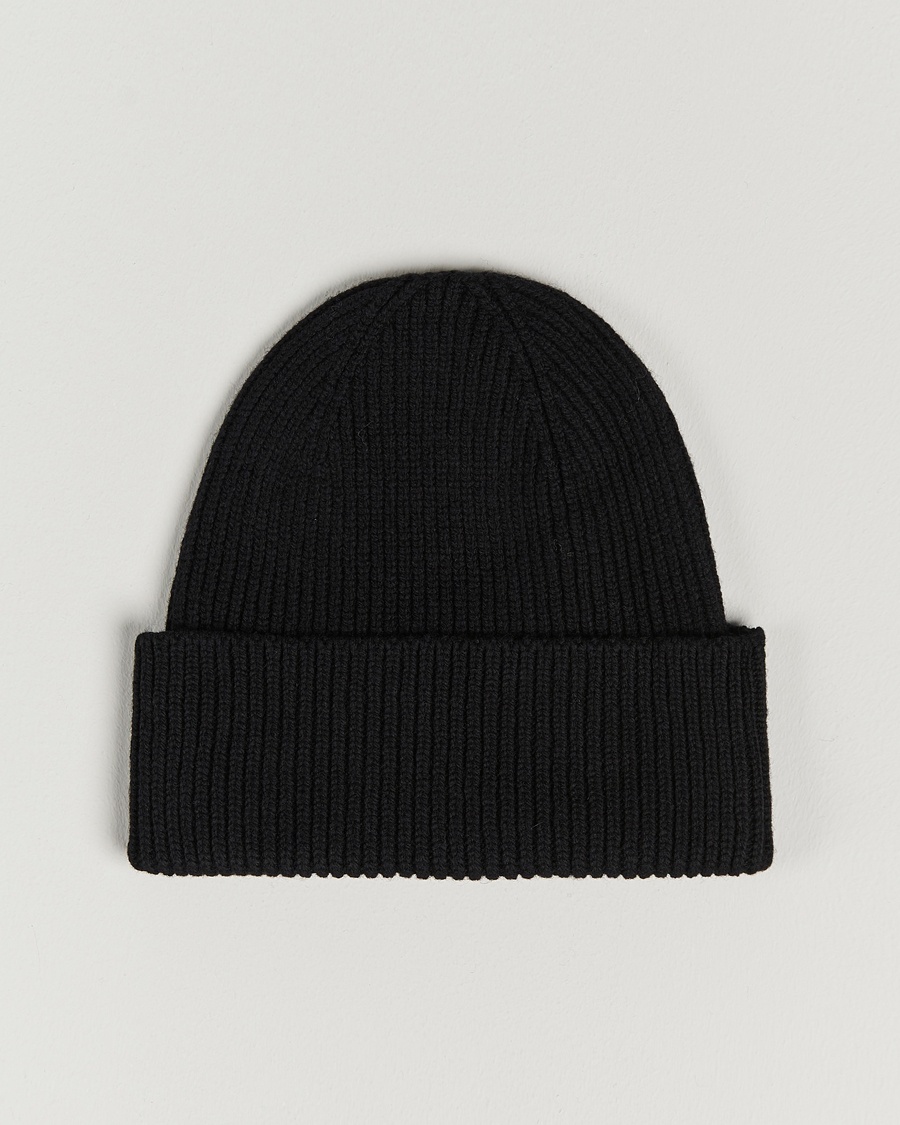 Colorful Standard Merino Wool Beanie Deep Black – Schwarz