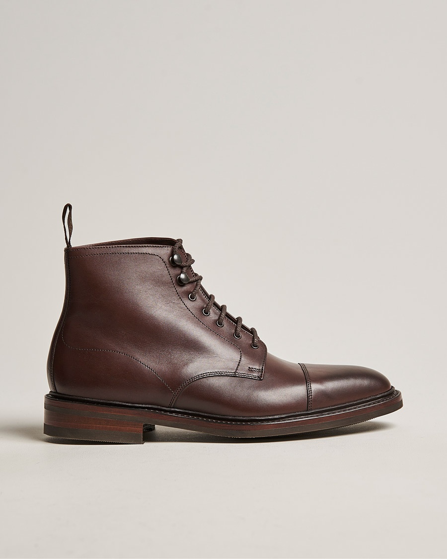 Loake 1880 Roehampton Boot Dk Brown Burnished Calf – Braun