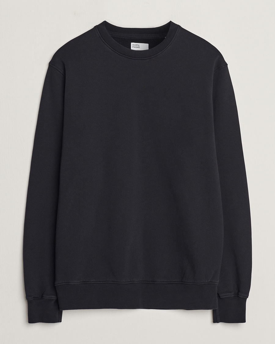 Colorful Standard Classic Organic Crew Neck Sweat Deep Black – Schwarz