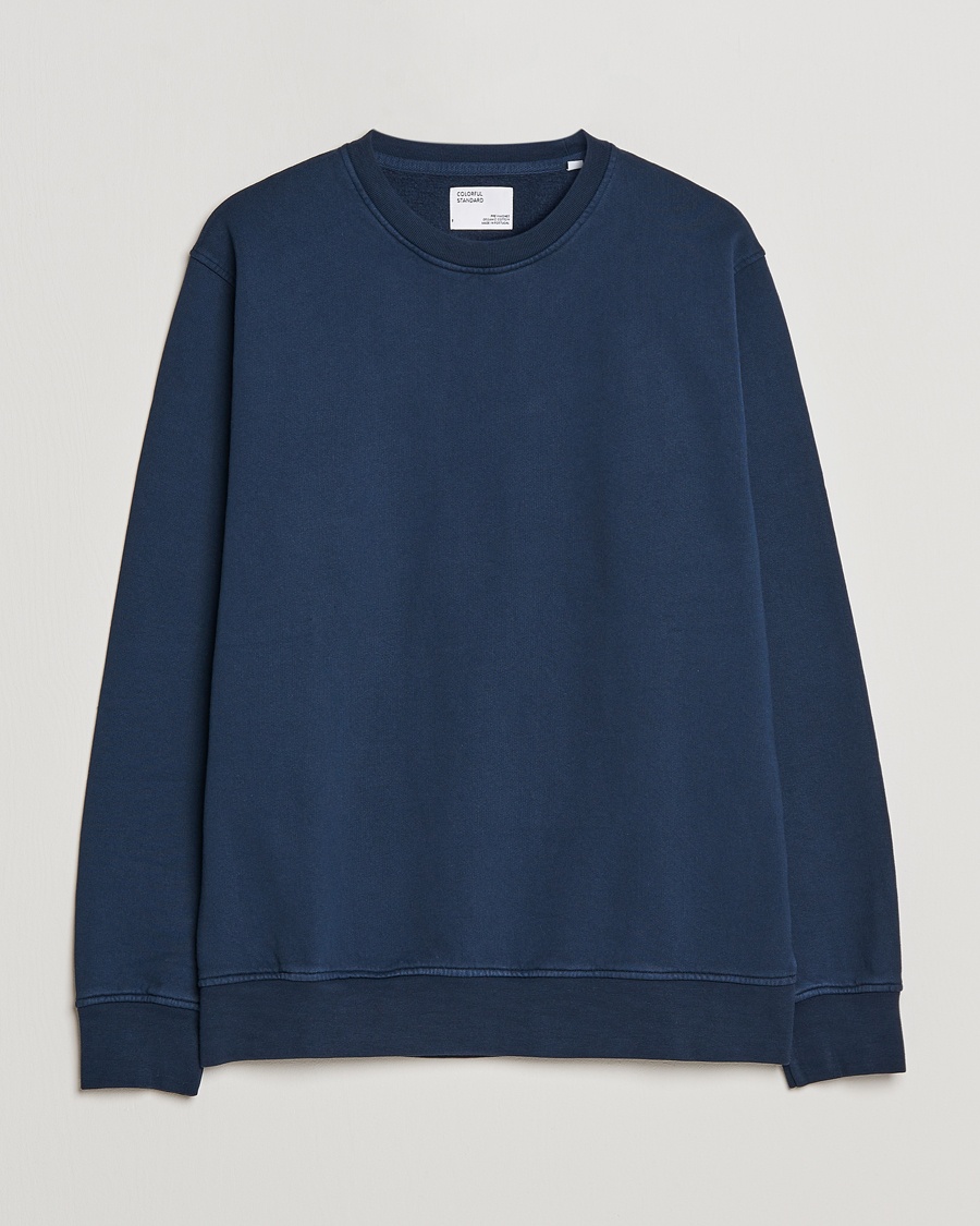 Colorful Standard Classic Organic Crew Neck Sweat Navy Blue – Blau