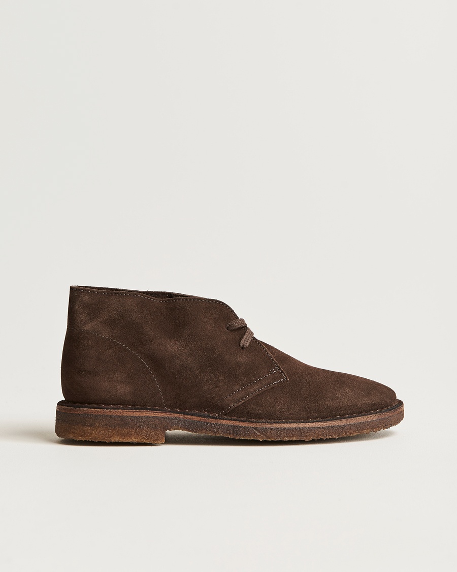Drake's Clifford Suede Desert Boots Dark Brown – Braun
