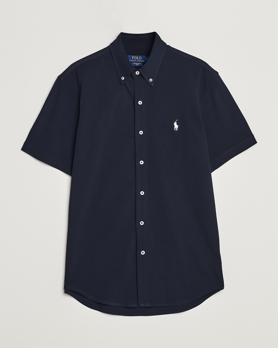 Polo Ralph Lauren Featherweight Mesh Short Sleeve Shirt Aviator Navy – Blau
