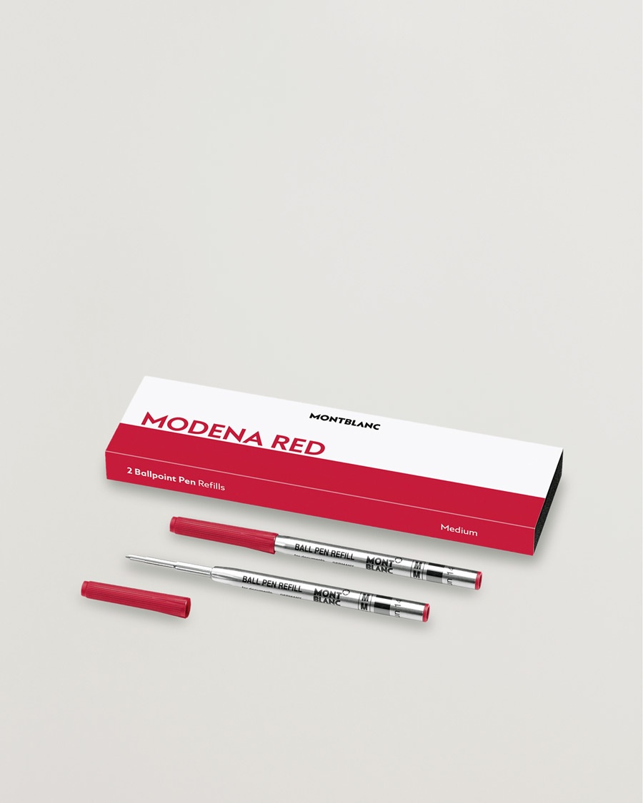 Montblanc 2 Ballpoint Pen Refills Modena Red – Rot