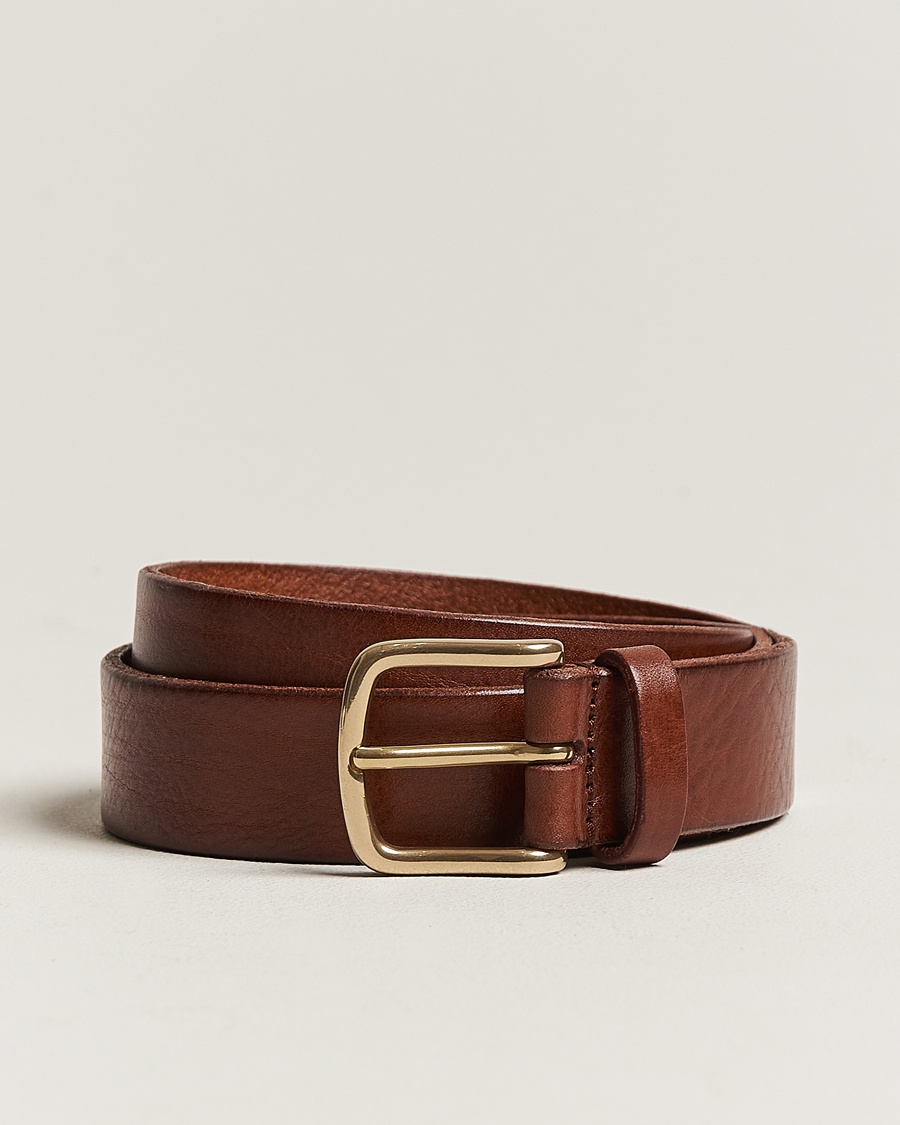 Anderson's Leather Belt 3 cm Cognac – Braun