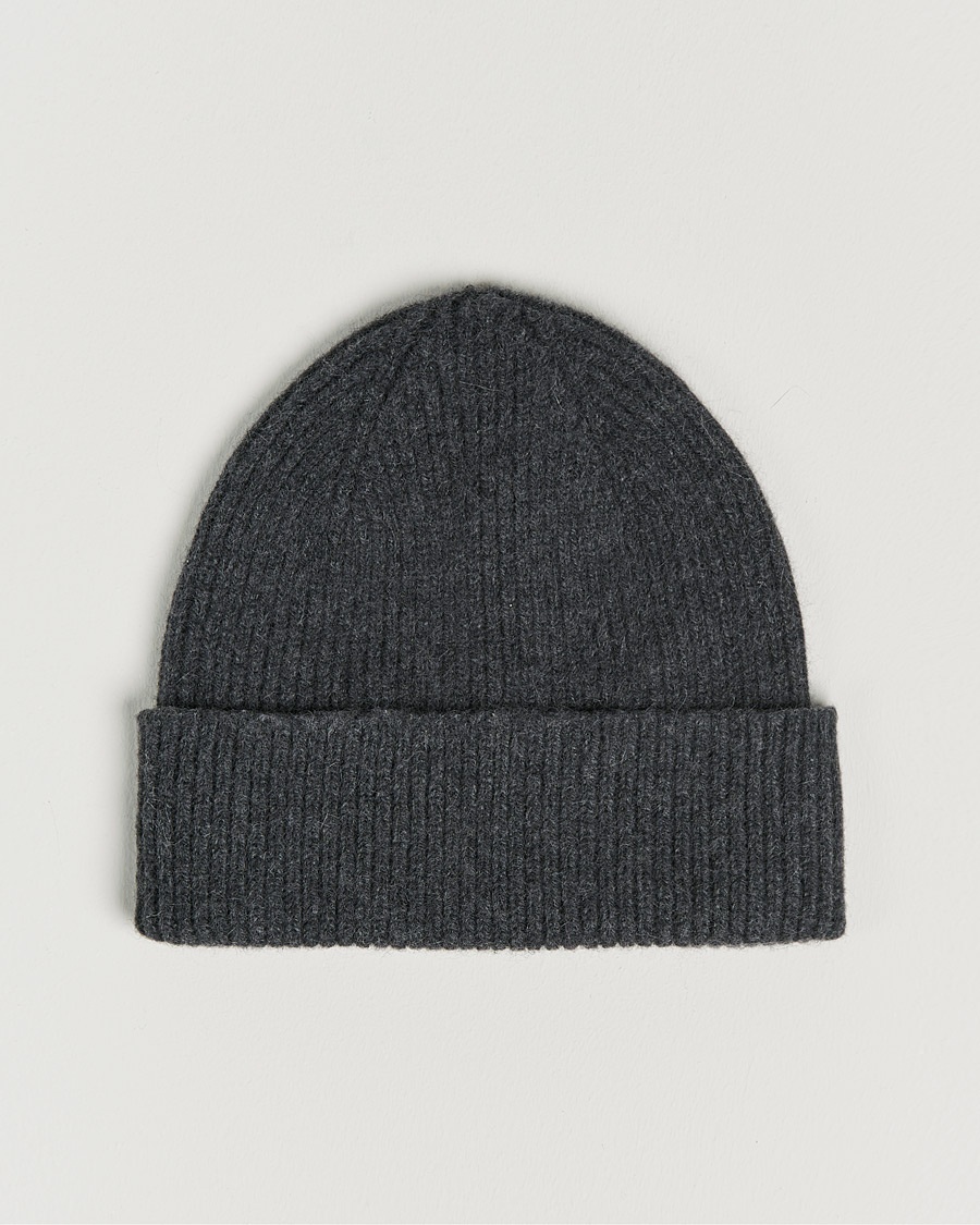 Le Bonnet Lambswool/Caregora Beanie Graphite – Grau