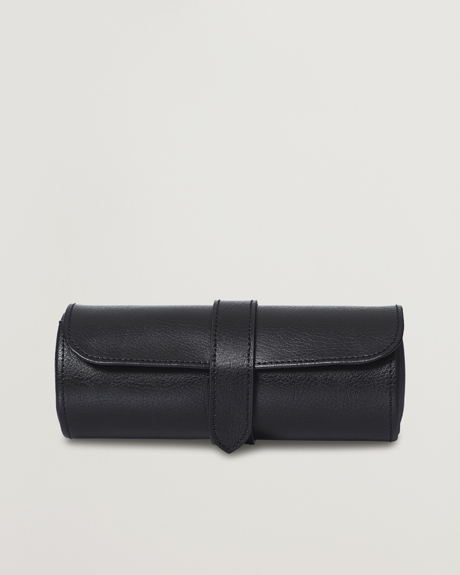 WOLF Blake Triple Watch Roll Black/Purple – Schwarz